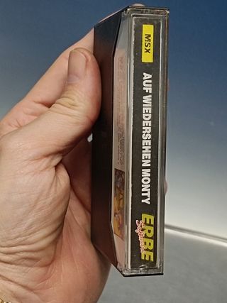 videojuego casete, cassette AUF WIEDERSEHEN MONTY - ERBE - Gremlin - MSX