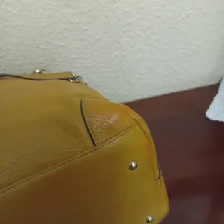 Bolso Purificación García mostaza piel