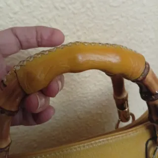 Bolso Purificación García mostaza piel