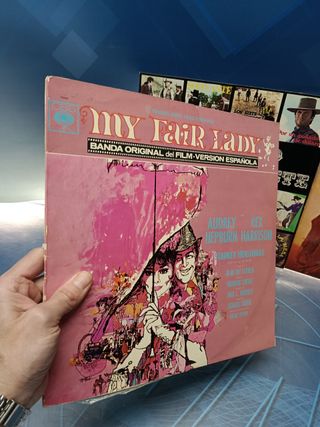 3 vinilos B.S.O bandas sonoras, my fair Lady , cabalgando hacia el oeste, The west in music