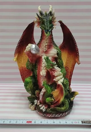 NOVEDAD! FIGURA RESINA DRAGON CON BEBE