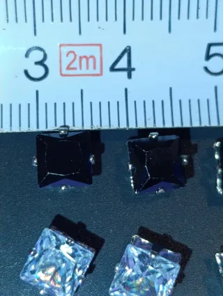 Set 24 pendientes cristal acrílico Fashion Jewelry