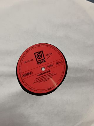 BOX, CLASICA vinilos, lps, DIE CHORE DER OPER