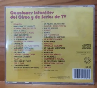 Doble CD Canciones Infantiles Circo y TV
