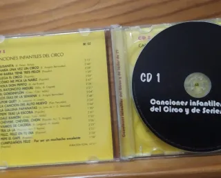 Doble CD Canciones Infantiles Circo y TV