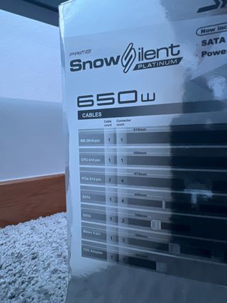 Fonte Seasonic 650W SnowSilent Platinum