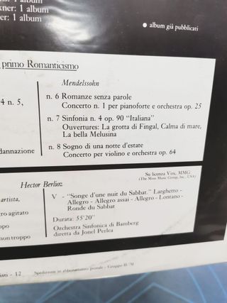 2 disco LPs, vinilos ,Schubert sinfonia n.9 "la grande" + berlioz sinfonia fantastica op. 04