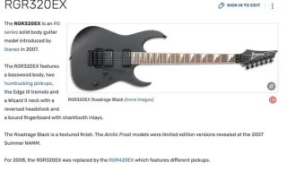 Guitarra Eléctrica Ibanez RG350DX/RGR320EX