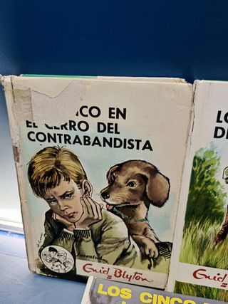 7 novelas de LOS CINCO, Enid Blyton, nº 25, 28, 30, 36, 37, 42 y 43