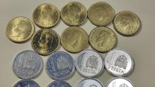 Colección COMPLETA 1 Peseta periodo J. Carlos I