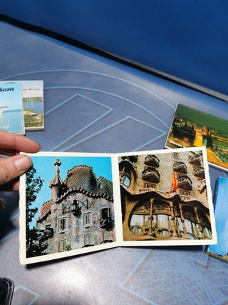 Lote de 6 librillos-postales (ciudades españolas y parajes rusos)