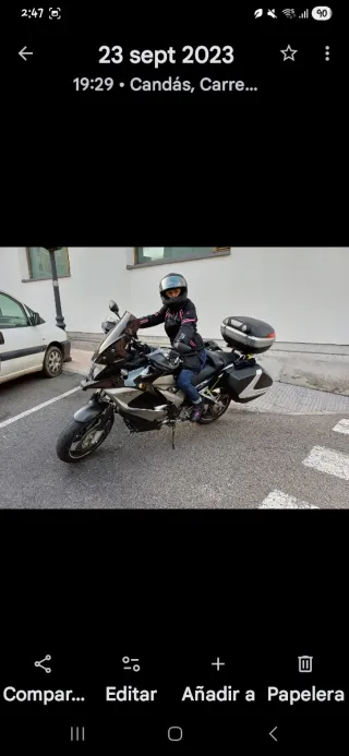 Cazadora de moto mujer rosa y blanca de piel