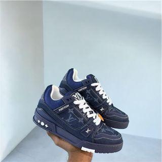 Sneakers Louis Vuitton Tela Monogram Blu