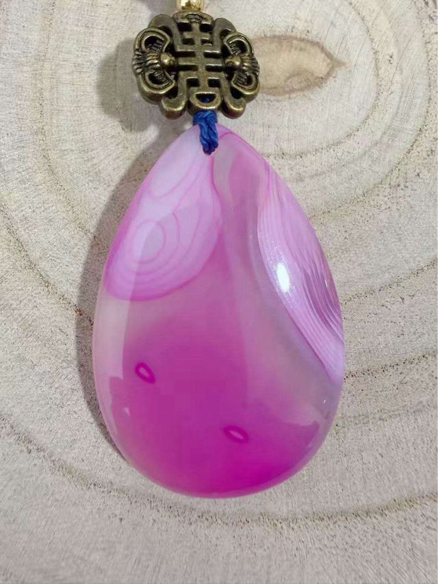 Collar Cuarzo Rosa Natural Multicolor