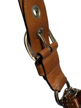 Bolso Coach Monogram Beige y Marrón