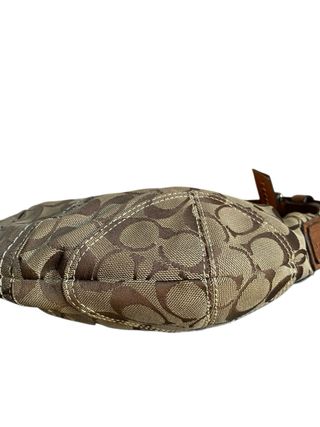 Bolso Coach Monogram Beige y Marrón