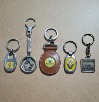 Lote llaveros Renault antiguos colección vintage