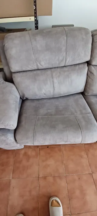 Sofá de 3 plazas + Sofá de 2 plazas gris