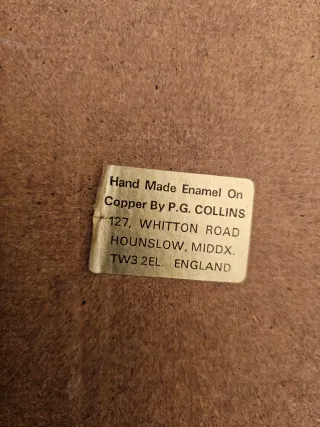 Cuadro vintage inglés victoriano pintado a mano