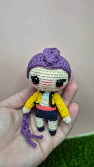 Amigurumi Rumi Kpop Demon Hunters fatto a mano