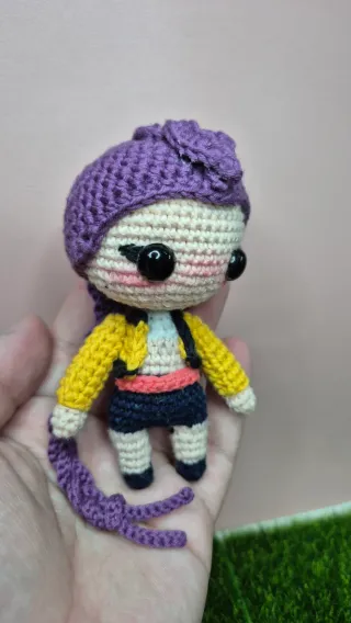 Amigurumi Rumi Kpop Demon Hunters fatto a mano