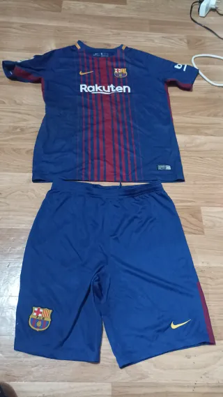 Conjunto FC Barcelona Nike Azul y Rojo