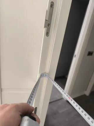 Puerta lacada blanca salón/cocina