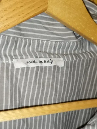 Camisa de rayas con volantes Talla XL