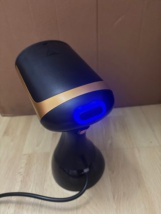 Plancha Vertical Vapor Negra y Dorada