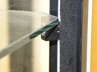 Vitrina expositora cristal y metal