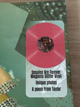 vinile magenta Taylor Swift The life of a showgirl