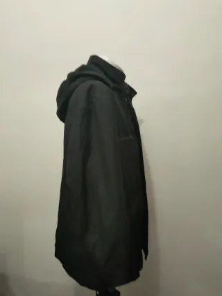 Giaccone Canali nero con cappuccio