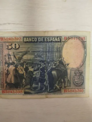 Billete 50 Pesetas Banco de España 1928