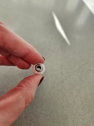 Charm Pandora Rosa y Plateado