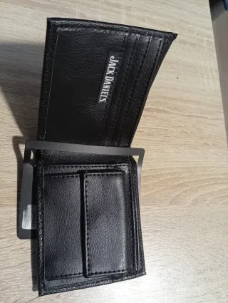 Cartera Jack Daniel's Semi Piel Negra