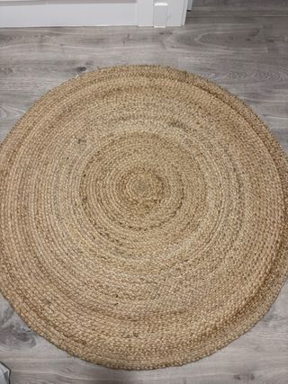 Alfombra redonda de yute 110 cm H&M Home