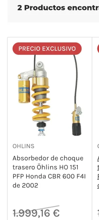 Amortiguador Ohlins HO 151 para Honda CBR 600 F4I