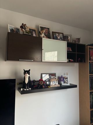 Mueble Comedor Madera y Cristal