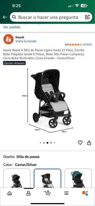 Carrito de bebé marca Hauck Rapid 4