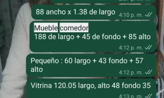 Mueble de comedor madera