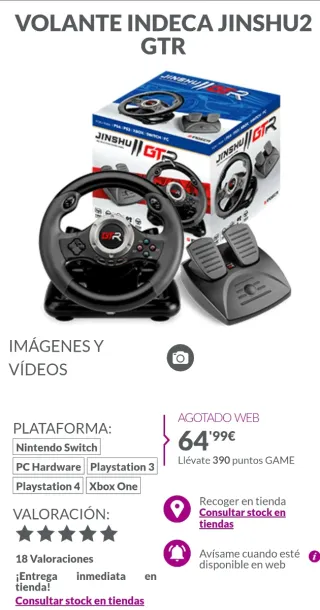 Volante Jinshu GTR Racing Wheel