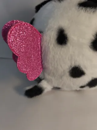 Peluche Perro Unicornio Corazón Rosa Brillante