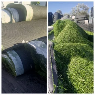 Césped artificial reciclado