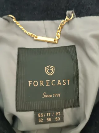 Abrigo Forecast Talla 52 Gris.