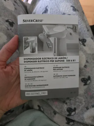 Dispensador jabón eléctrico pilas SilverCrest