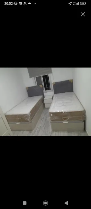 Canapé abatible con colchón