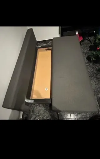 SOFÁ CAMA IKEA GRIS TELA SEGUNDAMANO