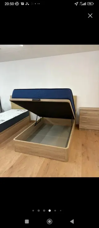 Canapé abatible con colchón