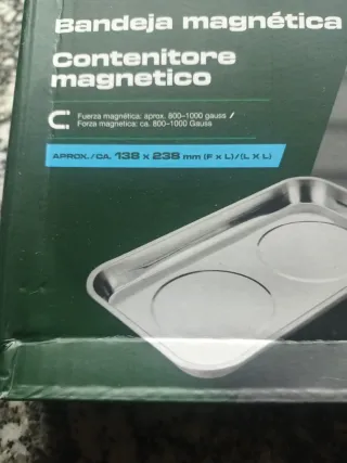 Bandeja magnética pinzas, tornillos