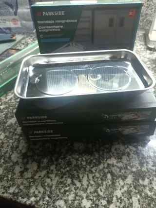 Bandeja magnética pinzas, tornillos